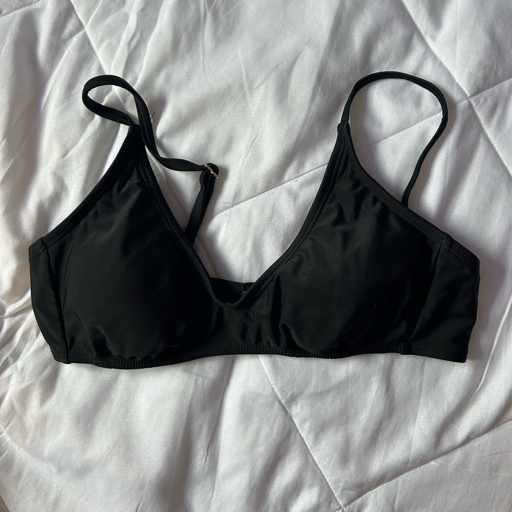Black bathing suit top